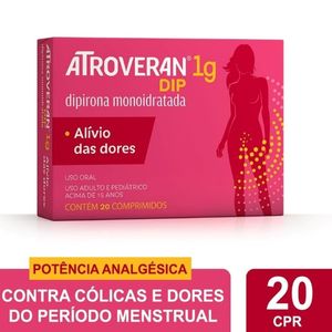 Atroveran Dip Mantecorp Farmasa 1g com 20 comprimidos