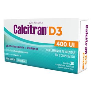 Calcitran D3 Divcom 600mg com 30 comprimidos