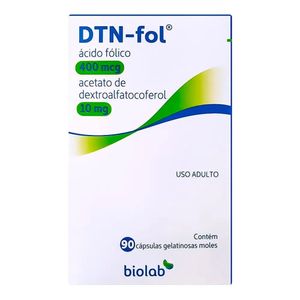 Dtn-Fol Biolab 400mcg/10mg com 90 cápsulas