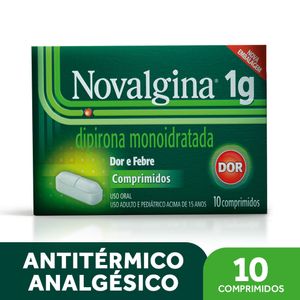 Novalgina Sanofi-Aventis 1g com 10 comprimidos
