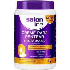 creme Para Pentear Salon Line Red Vol Brilho Máximo 1Kg