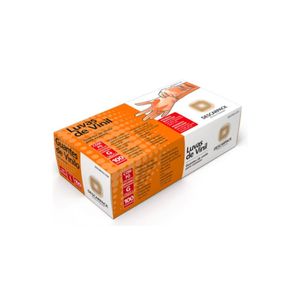 Luvas de Vinil Descarpack Tamanho G com 100 Unidade