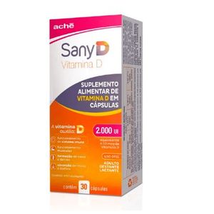 Sany D Ache Farma 2000Ui com 30 cápsulas