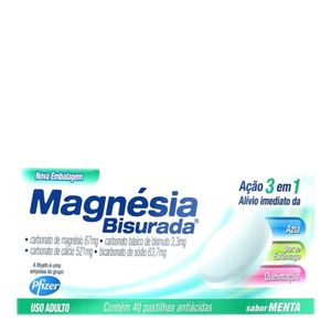 Magnésia Bisurada Apsen com 40 pastilhas