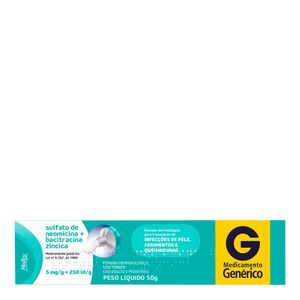 Sulfato de Neomicina+ Bacitracina Medley 5mg+ 250Ui 50g