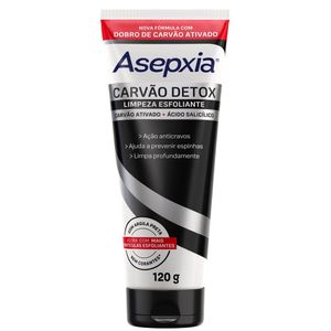 Sabonete Asepxia Esfoliante Carvão Detox 120g