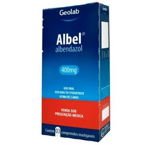Albel Geolab 400mg com 3 comprimidos