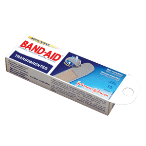 Curativos Band Aid Johnson & Johnson Transparentes 10 Unidades