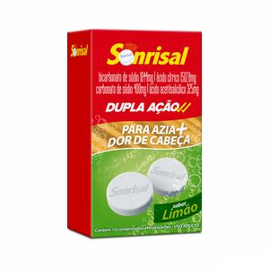 Sonrisal Glaxosmithkline Sabor Limão com 5 envelopes 2 comprimidos Efervescentes