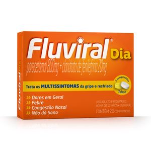 Fluviral Dia Neo Quimica 800mg+ 20mg com 20 comprimidos