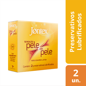 Preservativo Jontex Sensação Pele com Pele com 2 Unidades