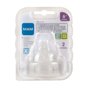 Bico de Mamadeira X Fluxo Super Rápido 6 + Meses 2 Unidades
