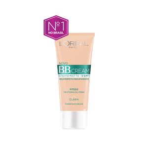 Base Loreal Bb Cream Clara 5 em 1 Matte Fps50 30ml