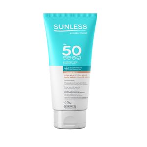Protetor Solar Sunless Facial Bege Médio Fps 50 60g