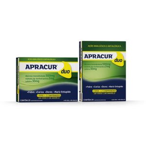 Apracur Duo Hypermarcas com 20 comprimidos