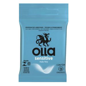 Preservativo Olla Lubrificante Stimulus com 3 Unidades