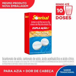 Sonrisal Glaxosmithkline com 2 comprimidos Efervescentes