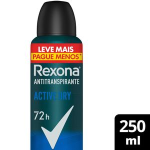 Desodorante Rexona Men Active Dry 72H Aerossol 250ml