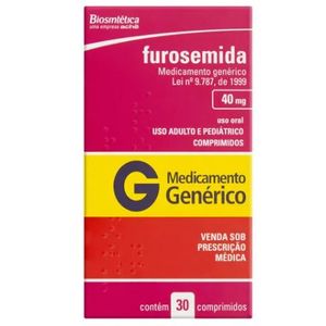 Furosemida Biosintetica 40mg com 30 comprimidos