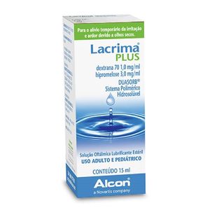 Lacrima Plus Norvatis solução Oftamilca Colírio 15ml