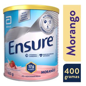 Ensure Abbott Pó Com Sabor Morango Adulto 400g