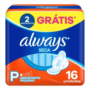 Absorvente Always Básico Super Proteção com Abas 16 Unidades