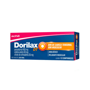 Dorilax Dt Ache 450mg+50mg+ 35mg com 12 comprimidos