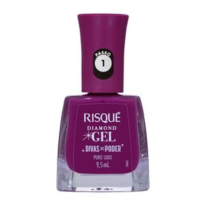 Esmalte Risqué Diamond Gel Divas no Poder Puro Luxo 9,5ml