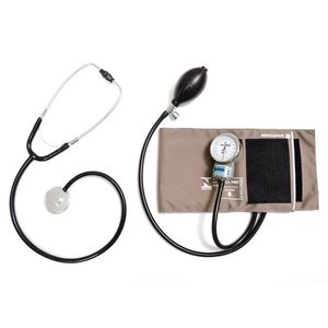Aparelho Pressão+Estetoscópio Cbemed PA Velcro Cinza