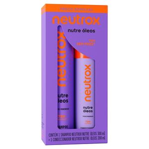Kit Shampoo Neutrox Nutre Óleos 300ml + Condicionador 200ml