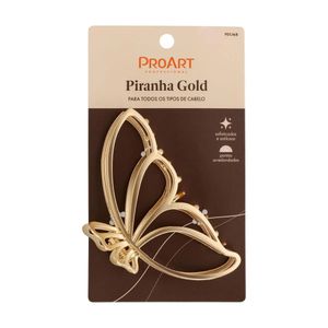 Piranha de Cabelo Proart Gold Borboleta Grande