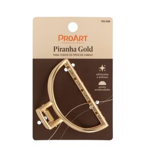Piranha de Cabelo Proart Gold Meia Lua