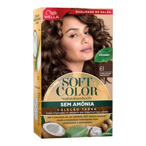 Tintura Soft Color Sem Amônia 61 Louro Escuro Amadeirado
