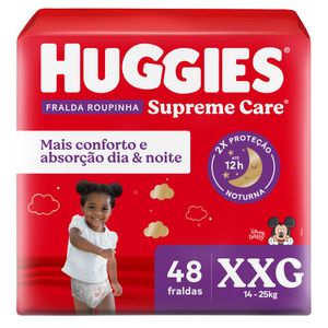 Fralda Huggies Roupinha Supreme Care XXG 48 Unidades