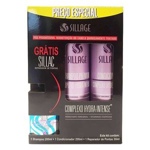 Kit Sillage Complexo Hidra-Intense Shampoo 200Ml+Condicionador 200Ml+Reparador De Pontas 30Ml