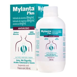 Antiácido Mylanta Plus Sabor Menta 240Ml