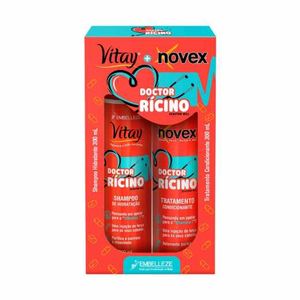 Kit Vitay Novex Doctor Rícino Shampoo + Condicionador 300ml