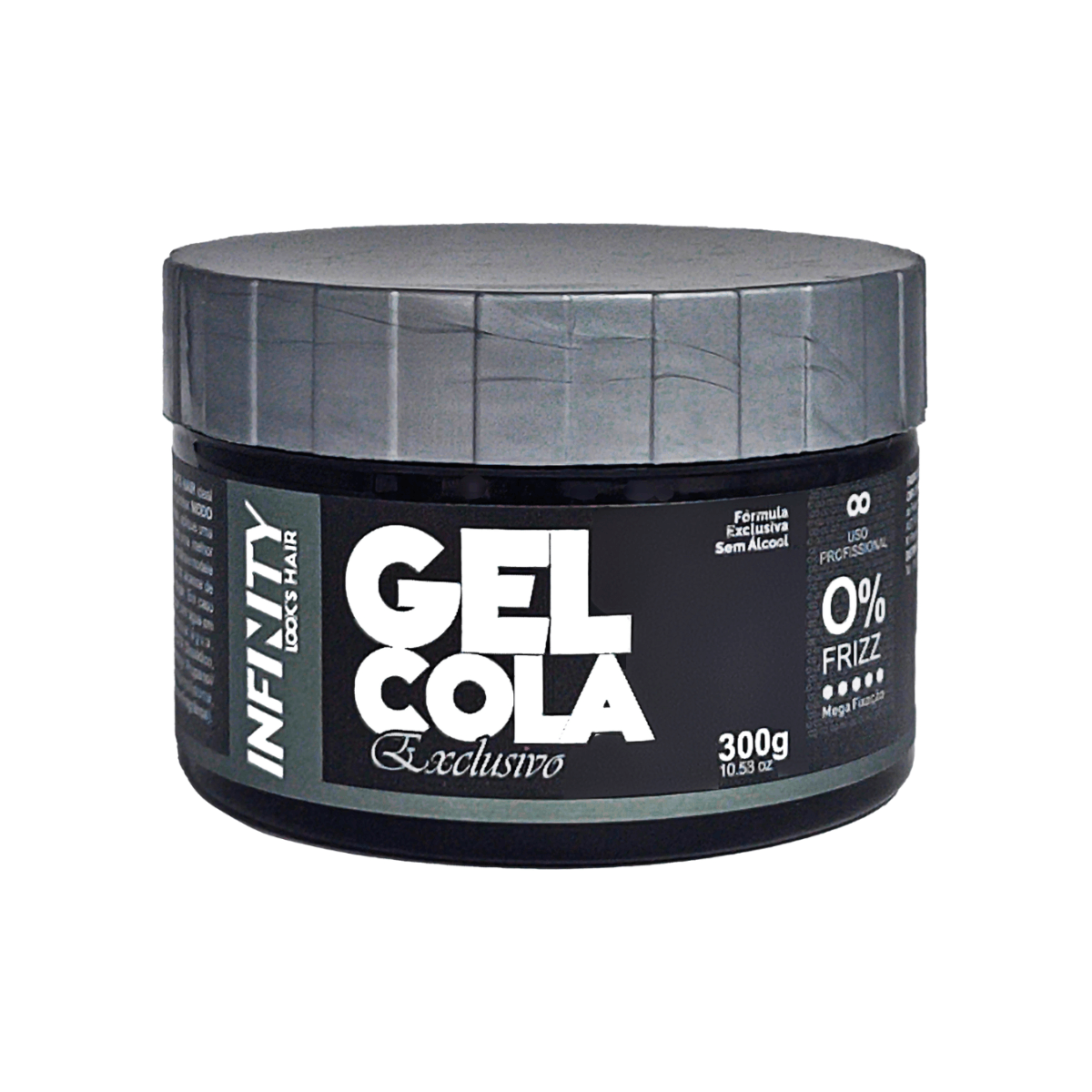 Gel Cola Infinity Hair Exclusivo Sem Álcool 300g - Nivele