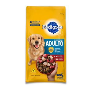Ração Pedigree Cão Adulto Sabor Carne Frango e Cereais 900g