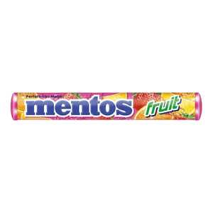 Bala Mentos Stick Frutas 38g