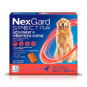 NexGard Spectra Cães de 30,1 a 60kg 1 Tablete