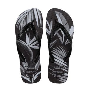 Sandália Havaianas Aloha Preto/Preto/Cinza 39/40