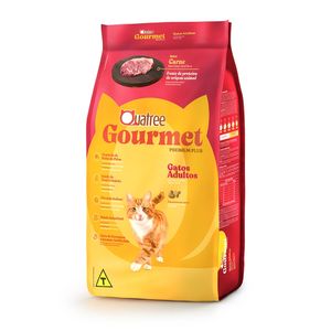 Ração Quatree Gourmet Gatos Adultos Sabor Carne 10,1kg