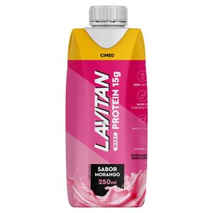 Bebida Láctea Lavitan Whey Sabor Morango 250ml