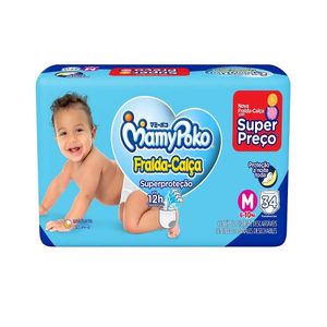 Fralda Mamypoko Calça Superproteção M 34 Unidades