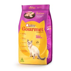 Ração Quatree Gourmet Gatos Adultos Sabor Mix De Carnes 10,1kg