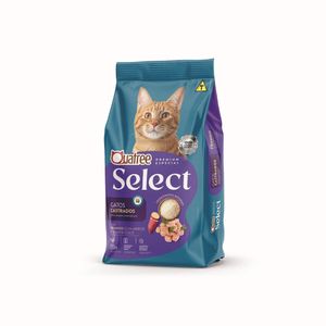 Ração Quatree Select Gatos Castrados Sabor Frango, Arroz e Bataa Doce 10,1kg