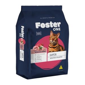 Ração Foster One Blend de Carnes  Gato 1kg