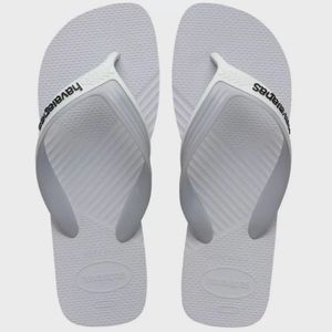 Sandálias Havaianas Dual Branco/Cinza Gelo 39/40