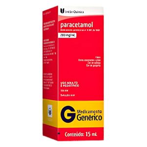 Paracetamol 200mg/ml Solução Oral 15ml União Química Genérico
